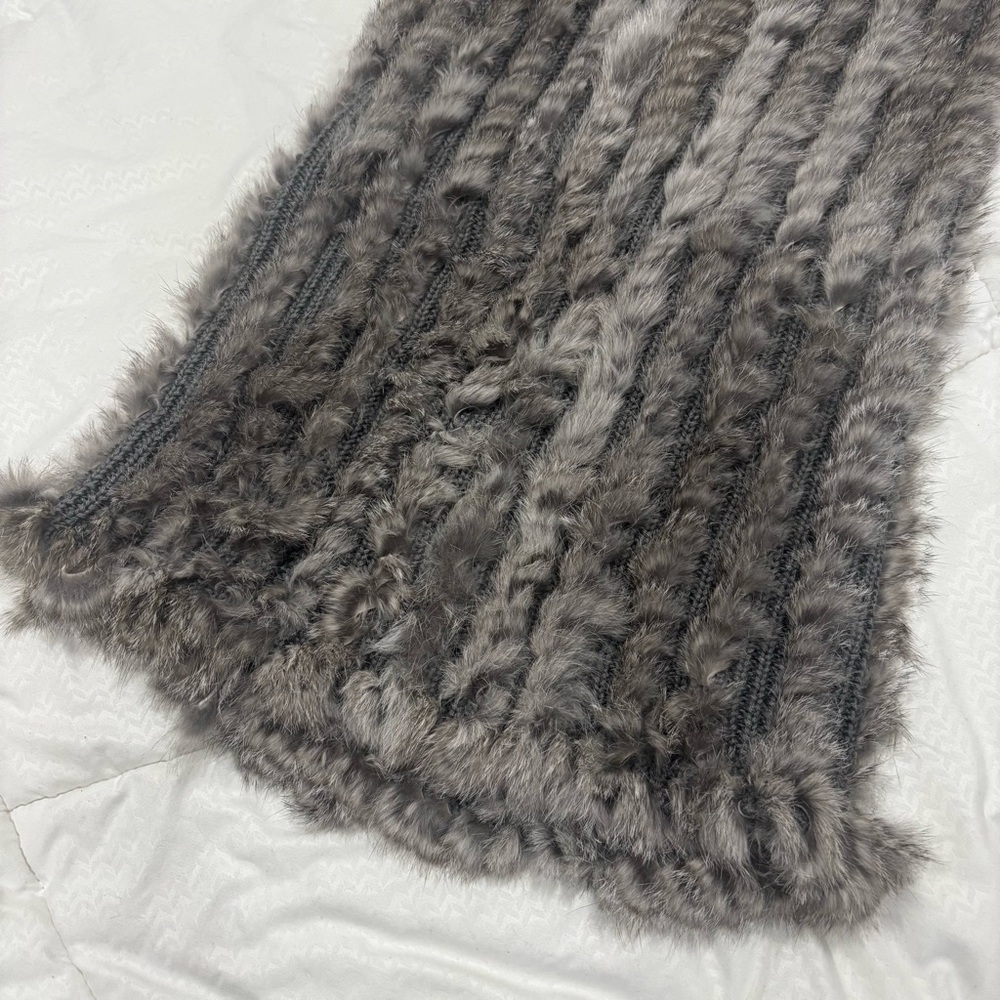 Real Rabbit Fur Scarf - Picture 6 of 8